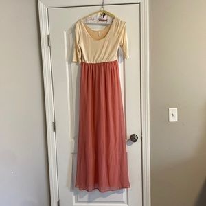 Pink Blush Maternity Dress